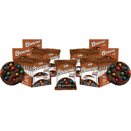 Vista 13 de Galletas de brownie Classic Cookie suavemente horneadas en forma redonda, 2 cajas, 16 galletas envueltas individualmente