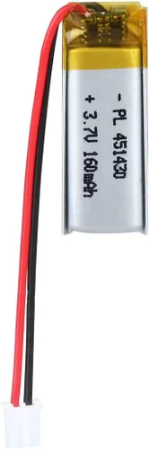 Vista 38 de Batería de 3.7V 200mAh 502025 Li-ion Li-Po recargable de iones de litio con conector de paso de 2P PH 0.079 in