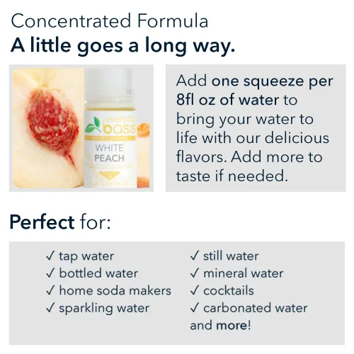 Vista 3 de Everyday Basis Aromatizante de agua - Dale vida a tu agua - Gran sabor - Grandes sabores - Apto para dieta cetogénica, 0 calorías - Sin tintes ni