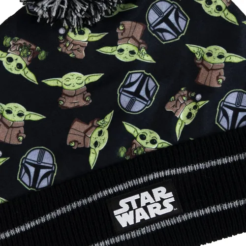 Vista 3 de Star Wars Mandalorian - Juego de gorro y guantes para niño