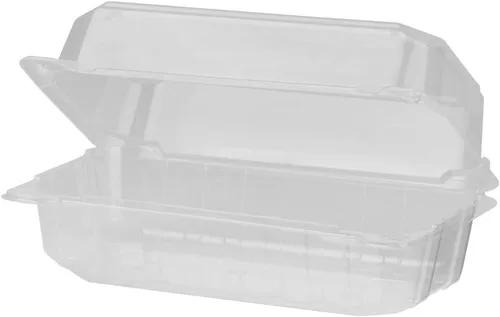 Vista 5 de Karat Earth KE-HC88PLA-1C Contenedor con bisagras PLA de 8"x8