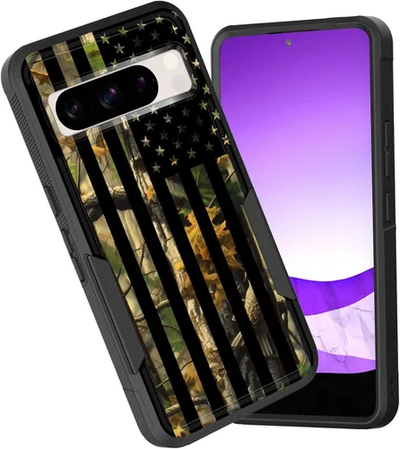 Vista 65 de Funda para Pixel 6A, funda híbrida de doble capa resistente a prueba de golpes de policarbonato duro de silicona suave TPU para Google Pixel 6A