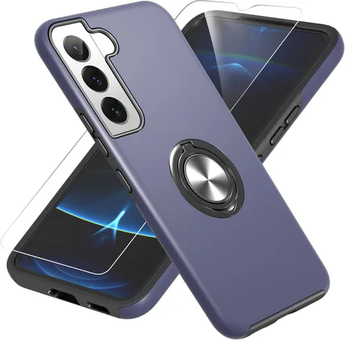 Vista 52 de Gritup Funda para Pixel 6A con protector de pantalla HD, soporte de anillo magnético 360 para Google Pixel 6A, color negro