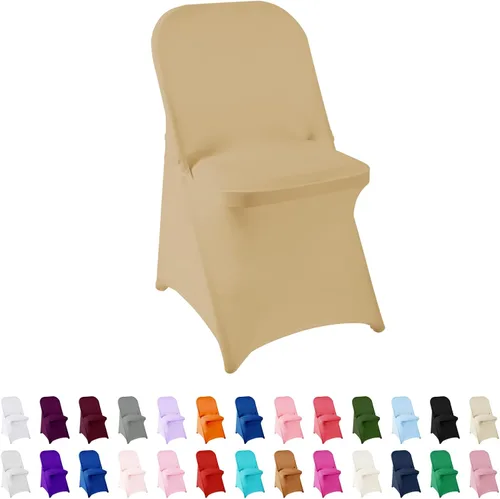 Vista 27 de Funda de elastano para silla, 12 unidades, fundas para silla, fundas plegables para sala de estar, funda extraíble lavable y elástica para silla