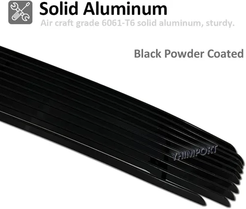 Vista 3 de Rejilla de parachoques delantera negra para Chevy Camaro SS V8 2010-2013 inserto de aluminio inferior para 2011 2012 SS V8 solo