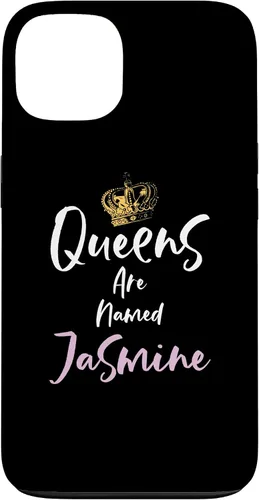 Vista 7 de Jasmine Name Queen - Carcasa para iPhone 17, color rosa y negro