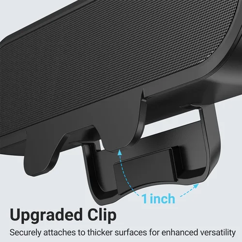 Vista 2 de INGA Altavoces de computadora para PC de escritorio, barra de altavoz de monitor USB con clip, altavoces de escritorio con cable con sonido estéreo