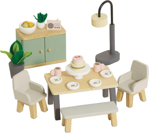 Vista 9 de Le Toy Van Dollhouse - Muebles para muñecas y Accesorios, Baño Sugar Plum