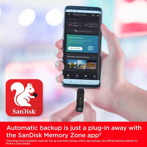 Vista 4 de SanDisk Ultra Dual Drive Go - Unidad flash USB tipo C de 64 GB - SDDDC3-064G-GAMZ46