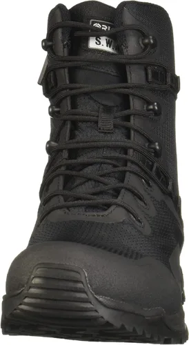 Vista 2 de Original SWAT Alpha Fury - Botas tácticas con cremallera lateral de 8 pulgadas zapatos ligeros de alto rendimiento aptas para aeropuertos color negro