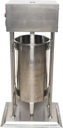 Vista 5 de Máquina de frutas latinas de 15 L Máquina comercial automática eléctrica vertical para hacer donas españolas Churro con relleno, máquina de palitos