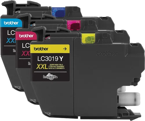 Vista 15 de Brother Printer LC30173PK Paquete de 3 cartuchos de tinta de alto rendimiento XL - 1 unidad: tinta cian/magenta/amarillo