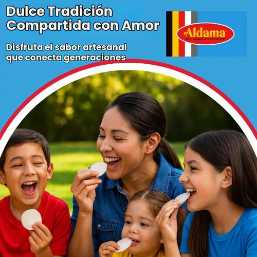 Vista 2 de ALDAMA Mini obleas de caramelo de leche Obleas – Dulces tradicionales mexicanos de oblea de cajeta, envueltos individualmente