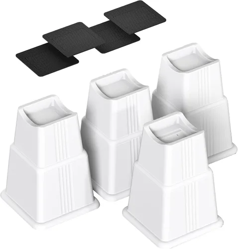 Vista 9 de Elevadores ajustables para muebles de cama elevan cualquiera de 1.3 pulgadas o 2.3 pulgadas, elevador de cama resistente para sofá, silla, sofá