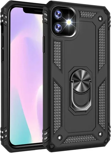 Vista 21 de Korecase Funda para iPhone 17 Pro con soporte de anillo, grado militar, resistente, a prueba de golpes, protección de cuerpo completo para Apple