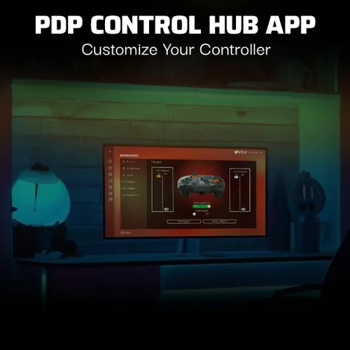 Vista 2 de PDP REMATCH GLOW Wired Xbox Controller, Licensed by Microsoft for Xbox, Monkey Bomb Call of Duty