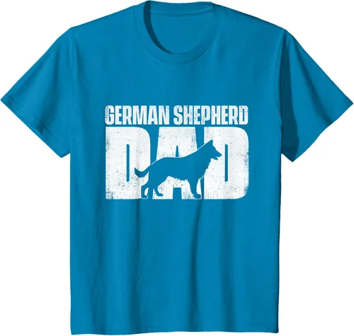 Vista 80 de Camiseta de pastor alemán para el día del padre del dueño de perros caninos, Negro