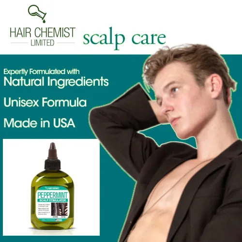 Vista 4 de Hair Chemist Estimulador de cuero cabelludo de menta, 7.1 onzas, tratamiento de cuero cabelludo sin menta y crema hidratante para el cuero
