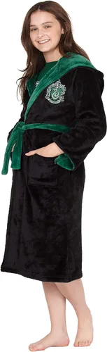 Vista 4 de Harry Potter Hogwarts Houses - Bata de forro polar para niña - Gryffindor Hufflepuff Slytherin Ravenclaw