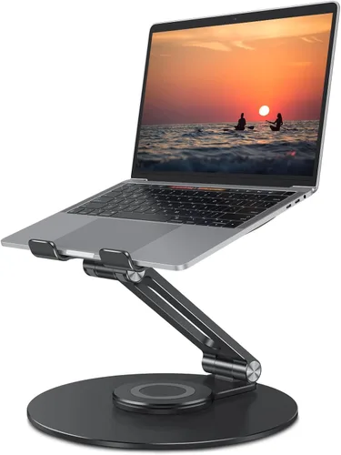 Vista 11 de OMOTON Soporte ajustable para computadora portátil para escritorio, base gris (coolgrey)