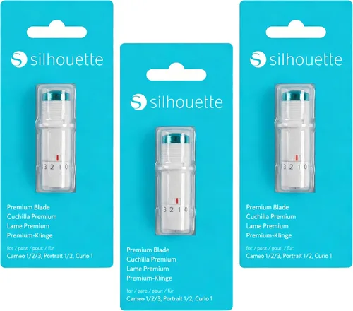 Vista 7 de Silhouette America SILH PREM Cameo 3 cuchillas, 90 x 5.3 x 2.8, blanco