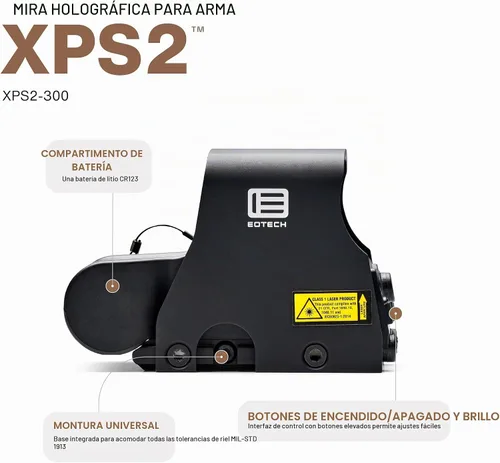 Vista 2 de EOTECH XPS2 Mira de Arma Holográfica