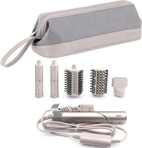 Vista 4 de BUBM - Funda de viaje para Dyson Airwrap/Shark Flexstyle, gris claro Portable Carrying Case, For Dyson Supersonic Hair Dryer, Waterproof