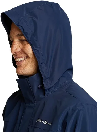 Vista 4 de Eddie Bauer Chaqueta impermeable plegable para hombre
