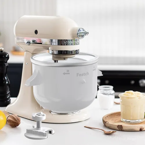 Vista 4 de Piezas de repuesto para máquina de helados Kitchenaid mezclador accesorio para máquina de helados – Reemplazo de montaje de accionamiento