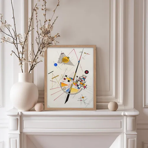 Vista 5 de Poster Master Póster vintage Wassily Kadinsky – Impresión retro delicada de tensión – Arte de formas geométricas – Arte abstracto – Arte moderno