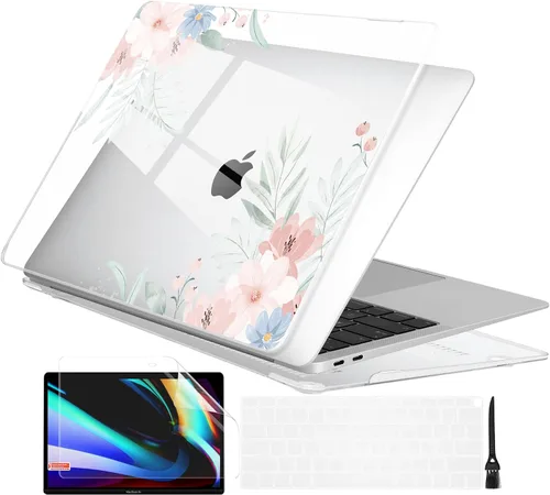 Vista 25 de Batianda Funda personalizable para MacBook Air M1 de 13 pulgadas modelo A2337 A2179 A1932 versión 2021 2020 2019, carcasa rígida pintada en 3D