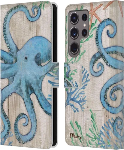 Vista 8 de Head Case Designs Funda de piel con licencia oficial de Paul Brent Agate Mermaid Coastal para Samsung Galaxy S24 Ultra 5G Sirena de ágata