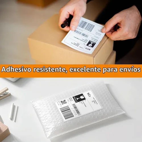 Vista 4 de RONGTA Etiquetas térmicas de envío 4x6, blancas (1 pila 100 etiquetas) Impresión clara y adhesivo fuerte, etiquetas térmicas compatibles