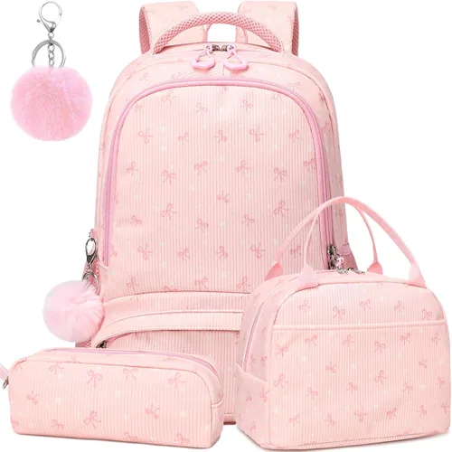 Vista 62 de Juego de mochila para niñas con diseño de unicornio, mochila escolar para niños, mochila para libros para niñas, set 3 en 1, regreso a clases