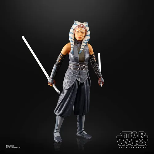 Vista 2 de STAR WARS The Black Series Ahsoka Tano Toy - Figura de acción coleccionable de The Mandalorian de 6 pulgadas, juguetes para niños a partir de 4 años