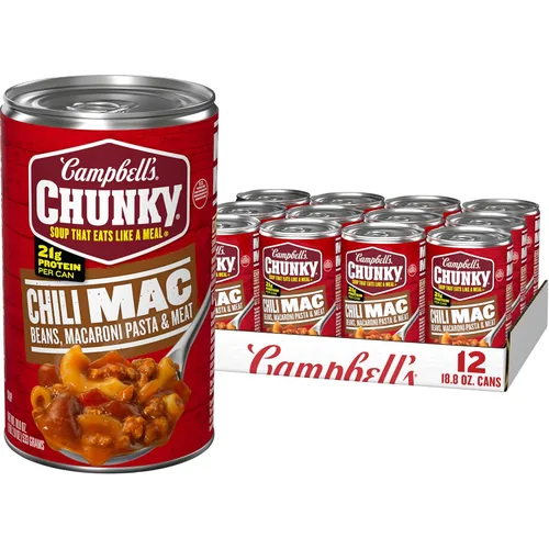 Vista 15 de Campbell's Chunky Beefy Mac Soup, lata de 18.8 oz