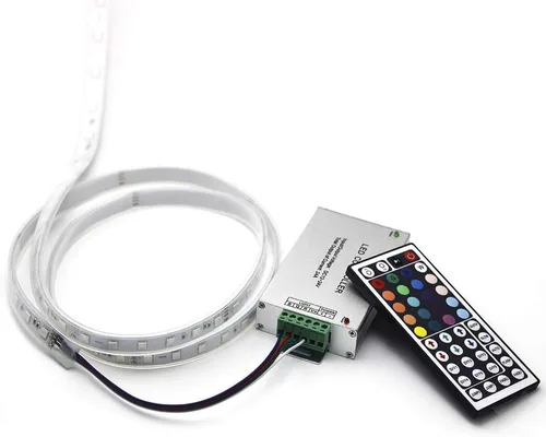 Vista 4 de EAGWELL Control remoto inalámbrico de 12V-24V para luz de escaparate, luces de tira LED 5050 3528 5730 5054