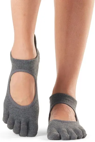 Vista 2 de ToeSox Bellarina - Calcetines antideslizantes con puntera completa para ballet, yoga, pilates, puntera de barra