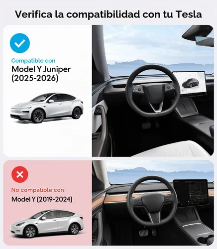 Vista 6 de Wigoo Para Tesla Model Y Juniper Accesorios Parasol Techo, Interior Negro