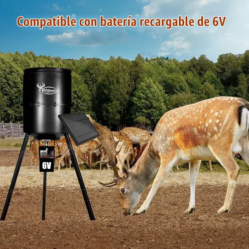 Vista 2 de Panel solar 6V para alimentador de ciervos, cargador de batería solar 4.5W
