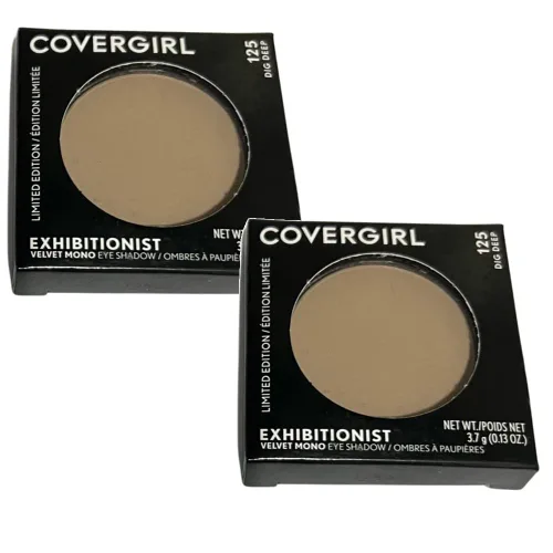 Vista 2 de COVERGIRL Paquete de 2 sombras de ojos mono de terciopelo expositor, Dig Deep 125