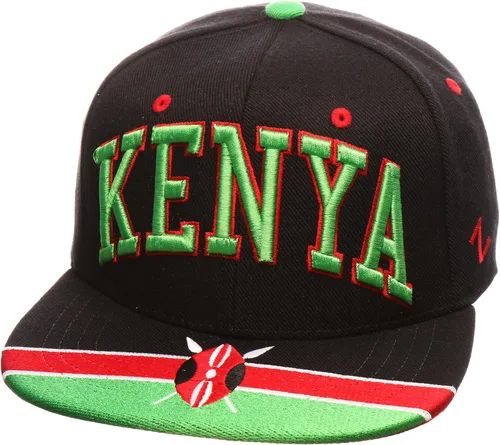Vista 7 de Zephyr Gorra ajustable con diseño de bandera de país, gorra de béisbol con visera plana