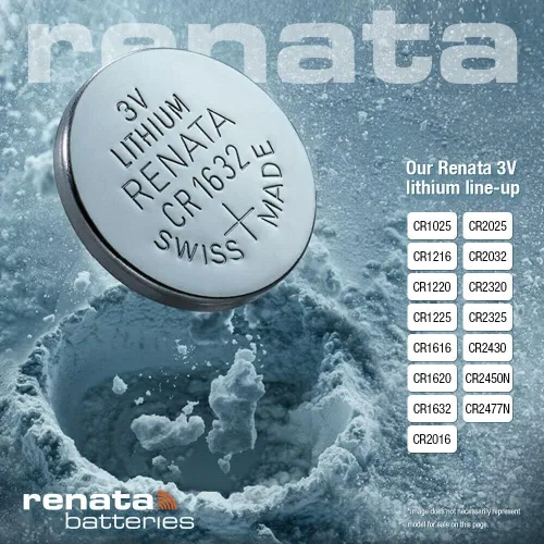Vista 4 de Renata CR2032 Baterías - Batería de litio de 3 V 2032 (2 unidades)