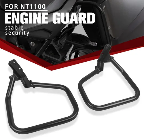 Vista 5 de Protector de motor de protección lateral de alforja lateral para Honda NT1100 NT 1100 2022 2023 2024