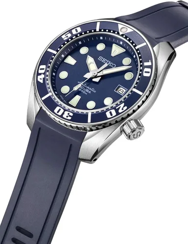 Vista 3 de CRAFTER BLUE CB02 Correa de goma de repuesto para Seiko Sumo SPB101J1, SPB125J1, SPB103J1, SBDC001, SBDC003, SBDC031, SBDC033, SBDC057, SBDC069
