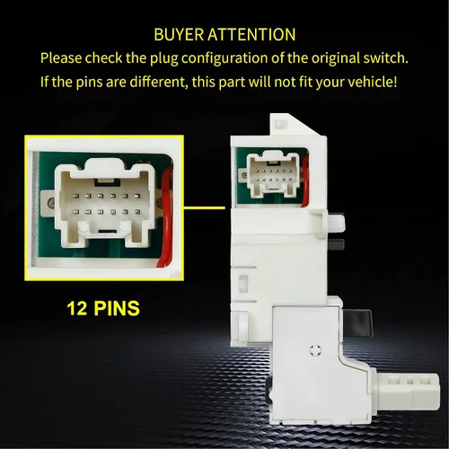 Vista 5 de Interruptor de cambio de caja de cambios con tornillos Requiere verificación de 12 pines Reemplazo para Mazda CX-5 2013-2014, Mazda 6 2014