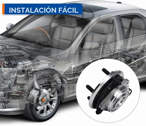 Vista 3 de Parod Par 513272 Juego de buje y rodamiento de rueda delantera Compatible con Jeep Wrangler 2007-2010 de 5 pernos con ABS