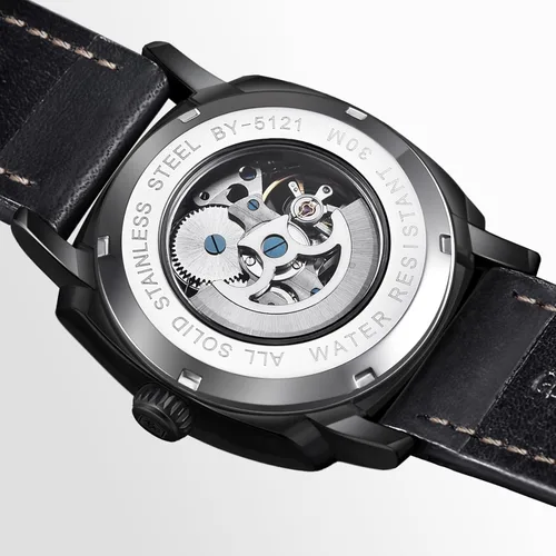 Vista 2 de BENYAR Mens Automatic Mechanical Watch Skeleton Dress Watch for Men Negro