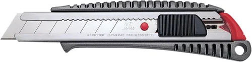 Vista 17 de NT Cutter - Cuchillo multiusos de agarre de aluminio fundido a presión de serie Premium Evolution PMG con bloqueo automático, hoja negra extra