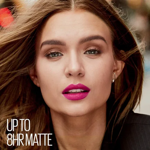 Vista 7 de Maquillaje de lápiz labial Maybelline Super Stay Ink Crayon, lápiz labial mate con punta de precisión con sacapuntas integrado, larga duración